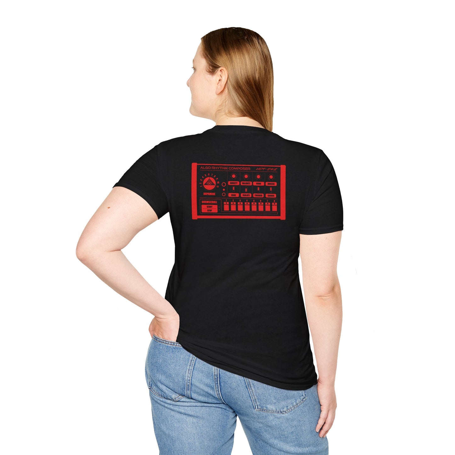 Holy Death Temple - Algo-Rhythm HDT-808 - Unisex Softstyle T-Shirt