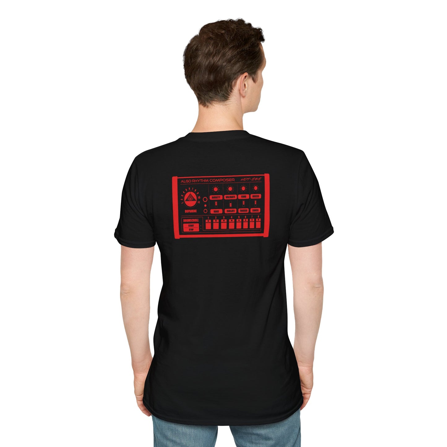 Holy Death Temple - Algo-Rhythm HDT-808 - Unisex Softstyle T-Shirt
