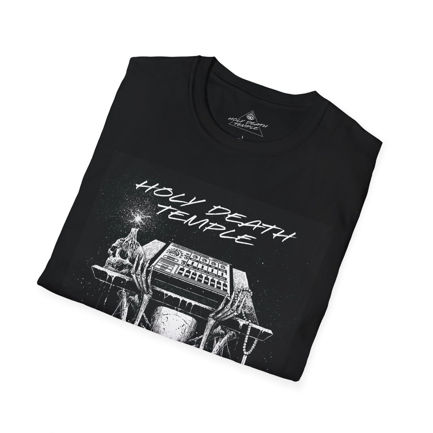 Holy Death Temple - Algo-Rhythm Grimoire - Unisex Softstyle T-Shirt