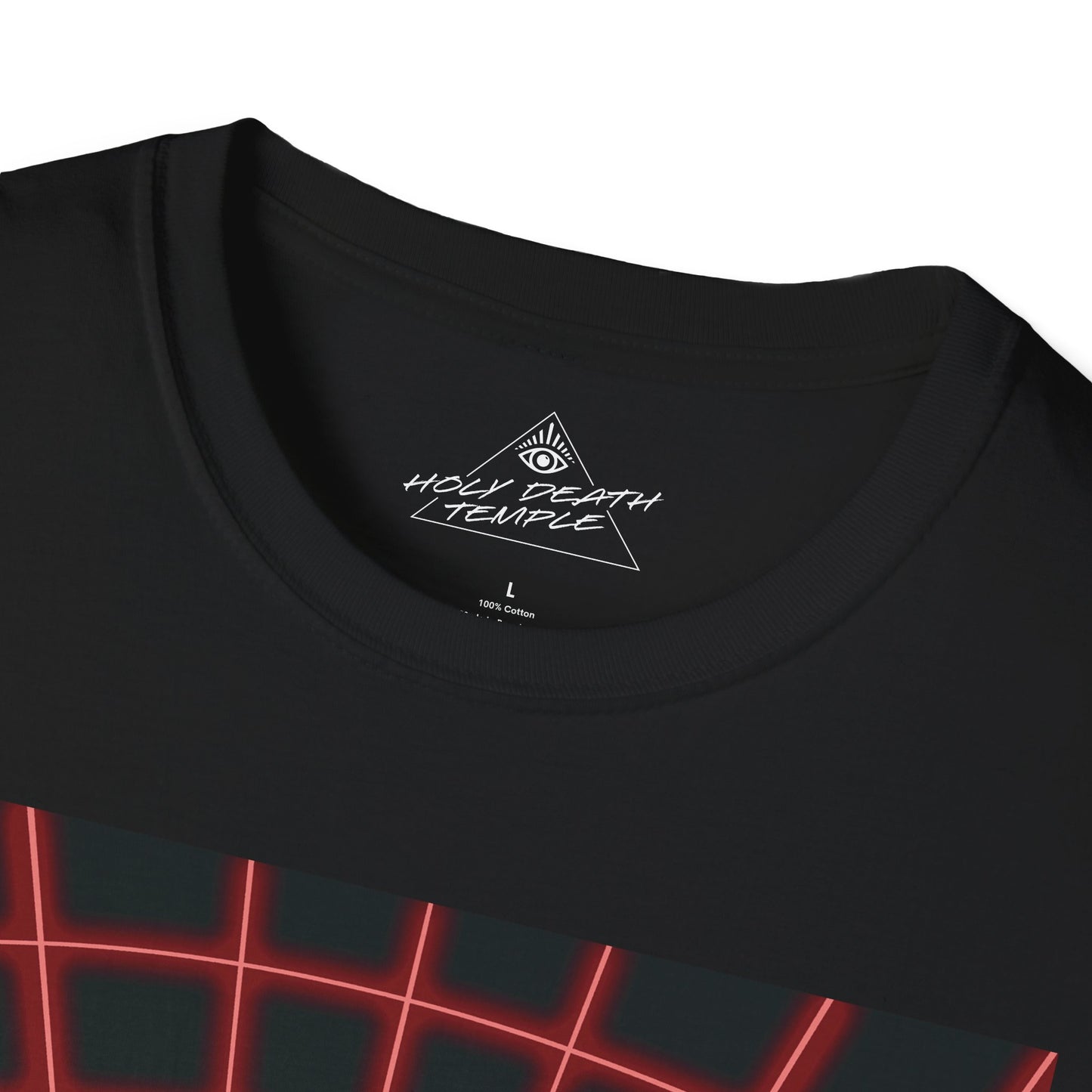 Holy Death Temple - Algo-Rhythm Old Skool Black - Unisex Softstyle T-Shirt