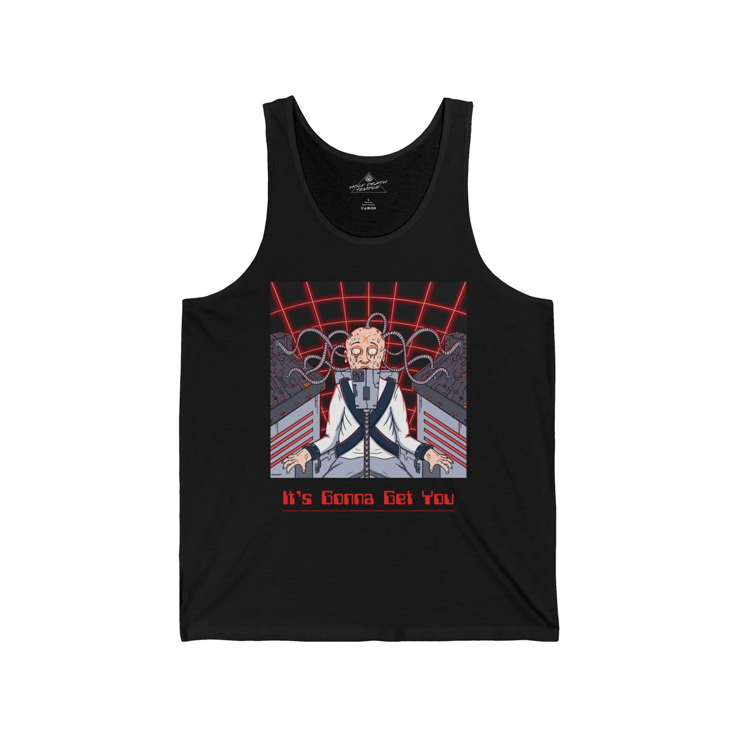 Holy Death Temple - Algo-Rhythm Old Skool Black - Unisex Jersey Tank
