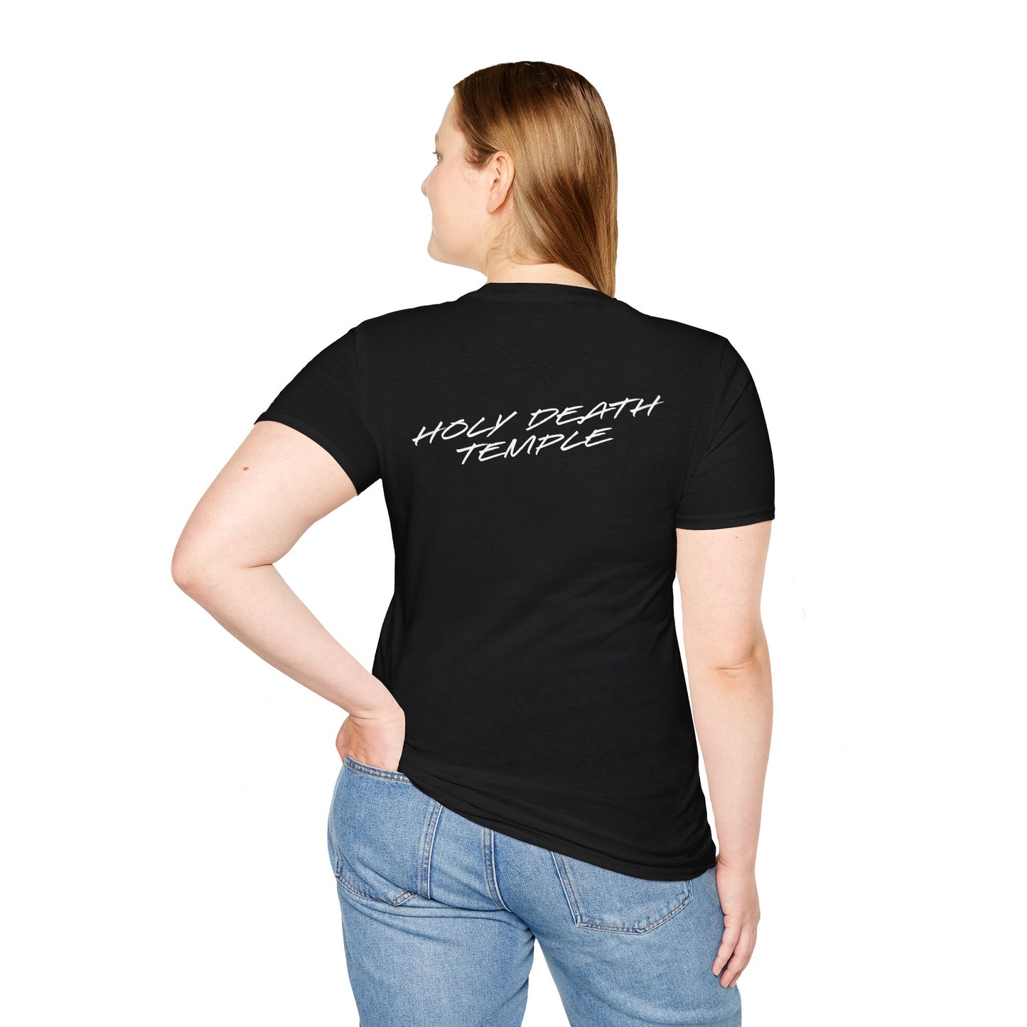 Holy Death Temple - GWAC Up Tha Catz Black - Unisex Softstyle T-Shirt