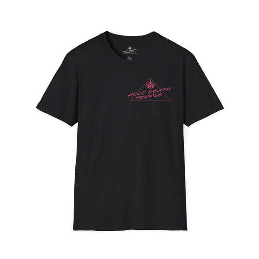 Holy Death Temple - The Art Of Subtle-Tee Pink Logo - Unisex Softstyle T-Shirt