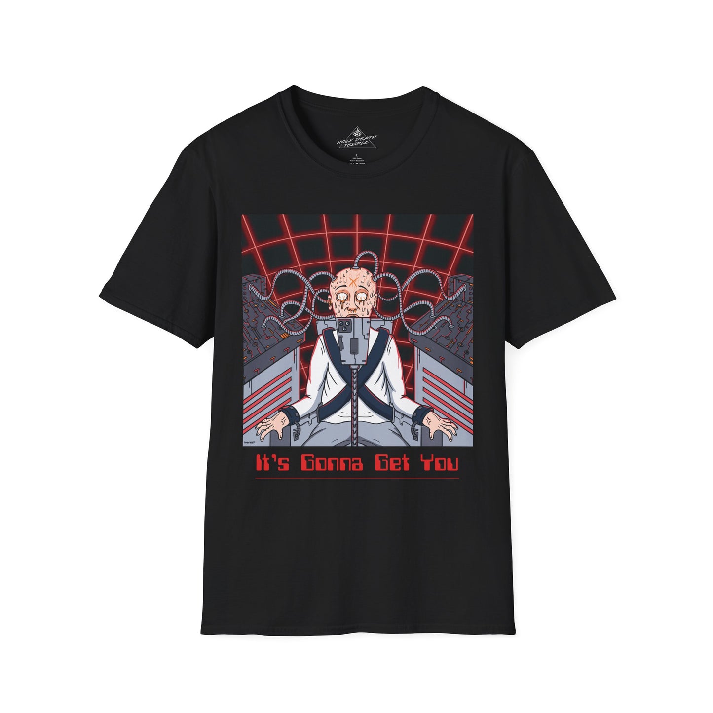 Holy Death Temple - Algo-Rhythm Old Skool Black - Unisex Softstyle T-Shirt