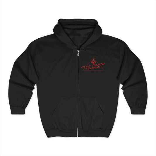 Holy Death Temple - Algo-Rhythm HDT-808 Black - Unisex Heavy Blend™ Full Zip Hoodie