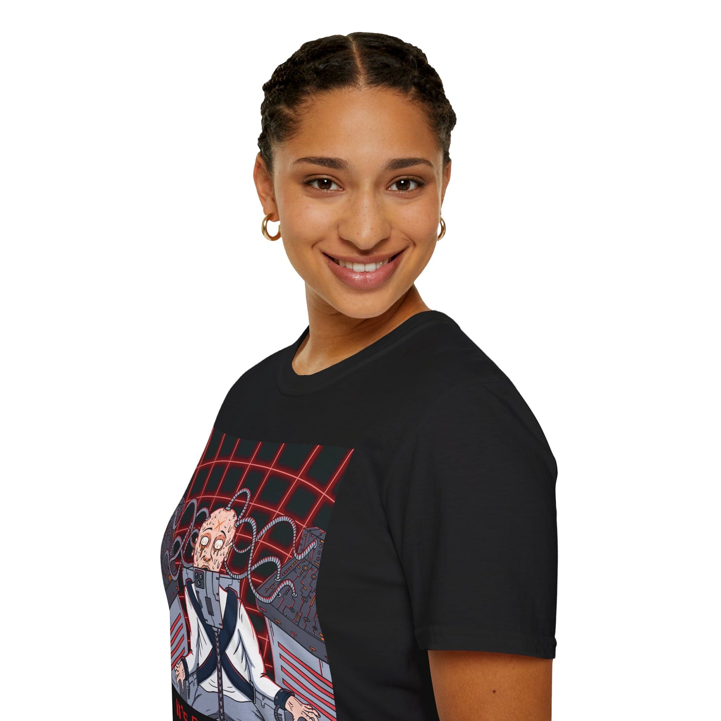 Holy Death Temple - Algo-Rhythm Old Skool Black - Unisex Softstyle T-Shirt