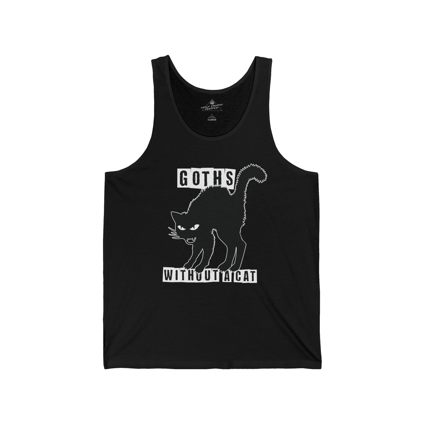 Holy Death Temple - GWAC Up Tha Catz Black - Unisex Jersey Tank