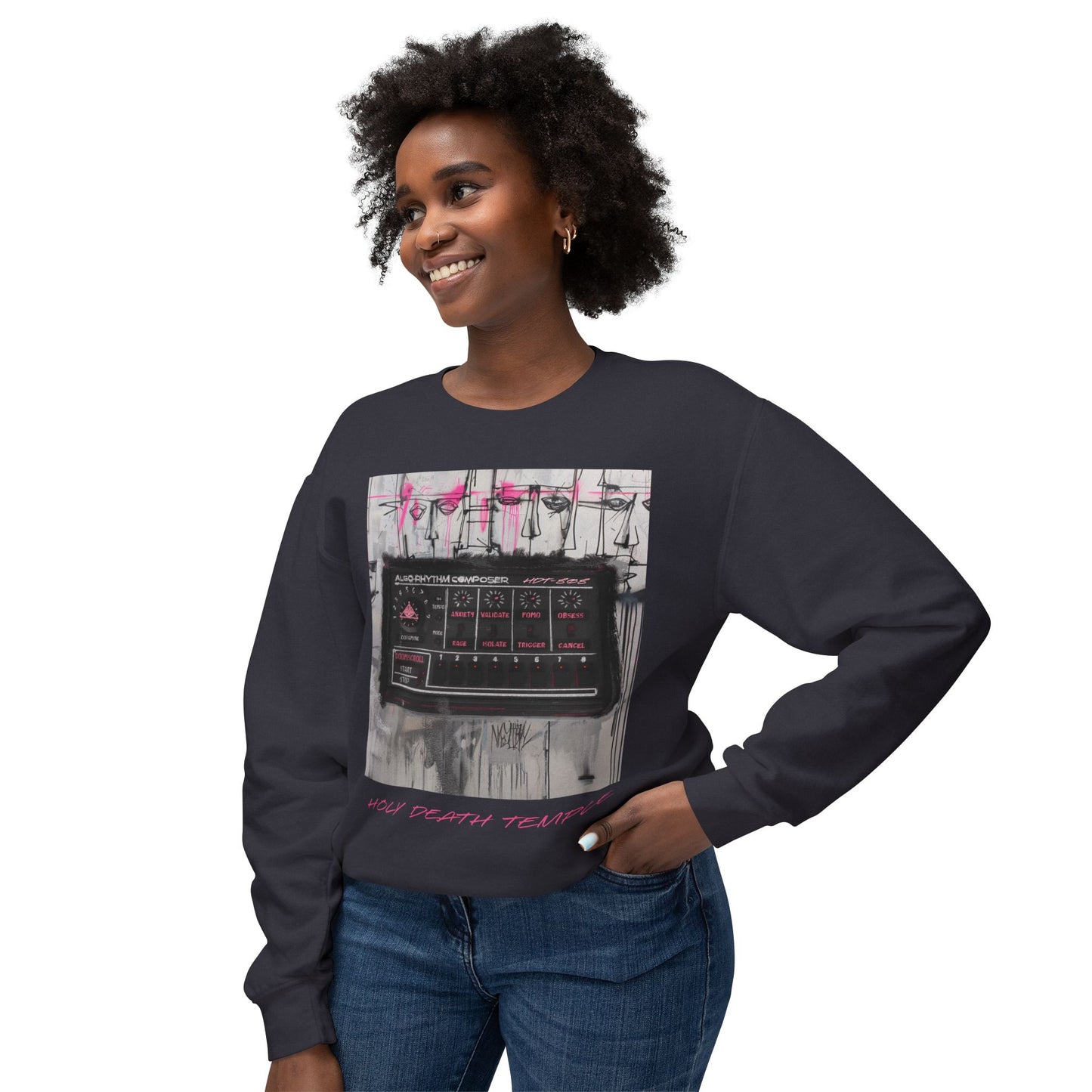 Holy Death Temple - HDT-808 Impression Of Truth - Unisex Lightweight Crewneck Sweatshirt