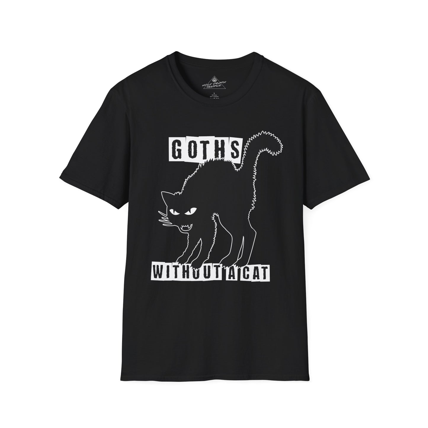 Holy Death Temple - GWAC Up Tha Catz Black - Unisex Softstyle T-Shirt