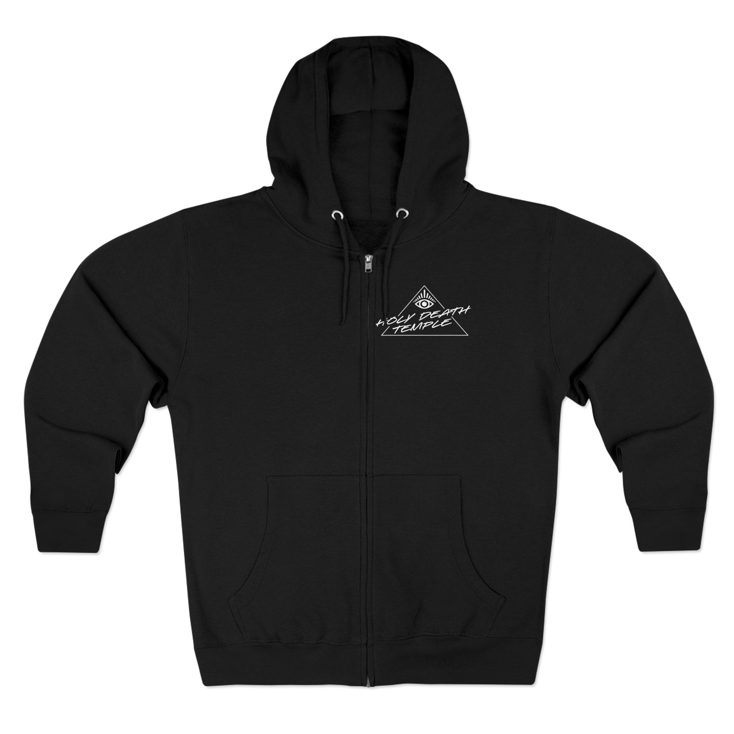 Holy Death Temple - GWAC Up Tha Catz Black - Unisex Zip Hoodie